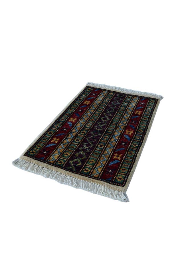 Detail image of 1' 4 x 2' 1 Hand Knotted Modern Ziegler Rug