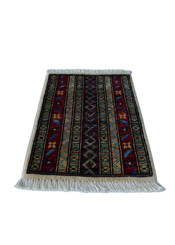 1' 4 x 2' 1 Hand Knotted Modern Ziegler Rug