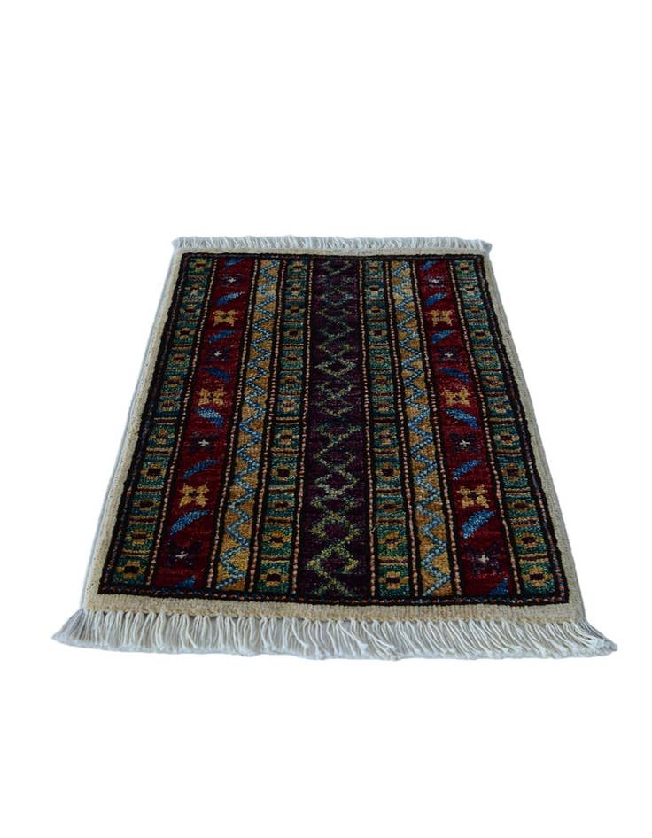 Detail image of 1' 4 x 2' 1 Hand Knotted Modern Ziegler Rug