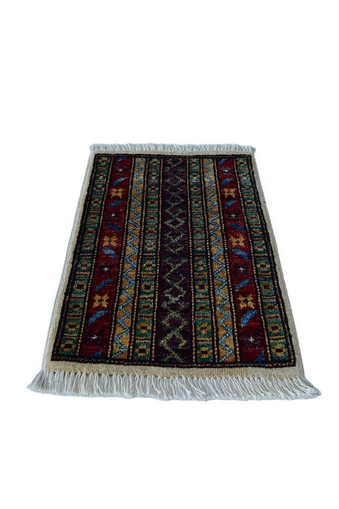 1' 4 x 2' 1 Hand Knotted Modern Ziegler Rug