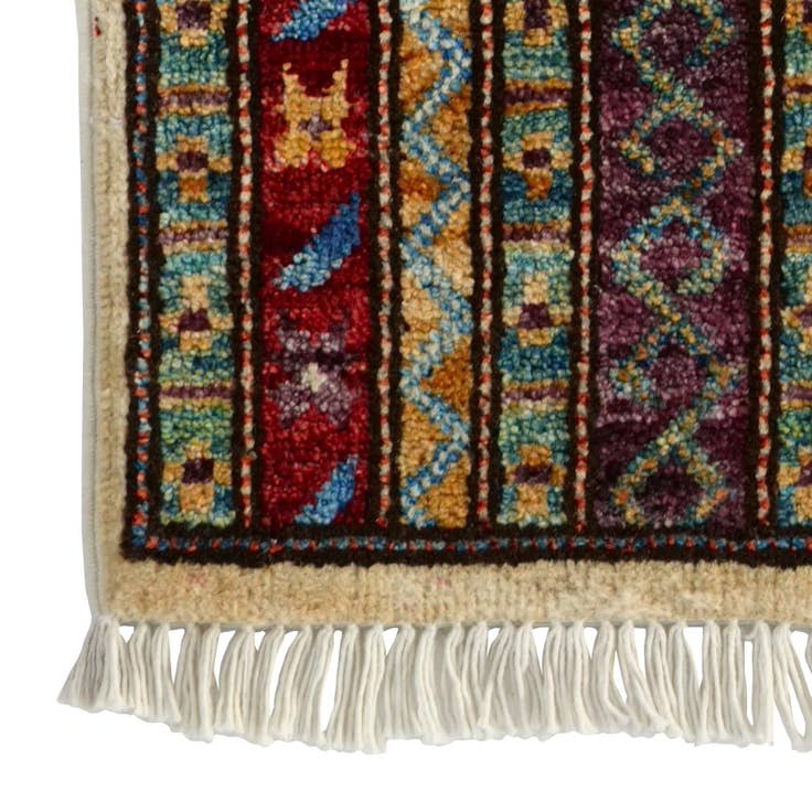 Detail image of 1' 4 x 2' 1 Hand Knotted Modern Ziegler Rug