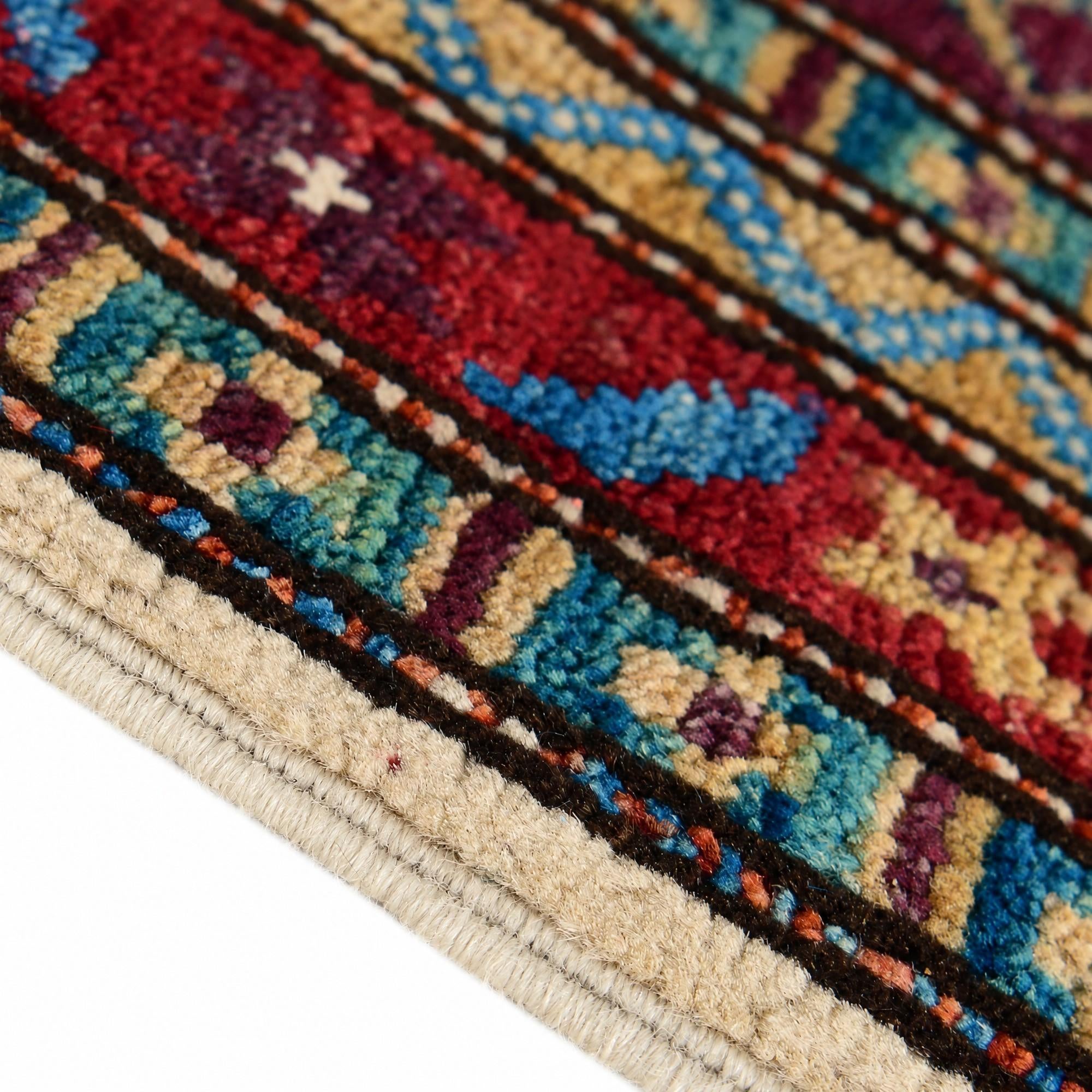 40cm x 65cm Hand Knotted Modern Ziegler Rug