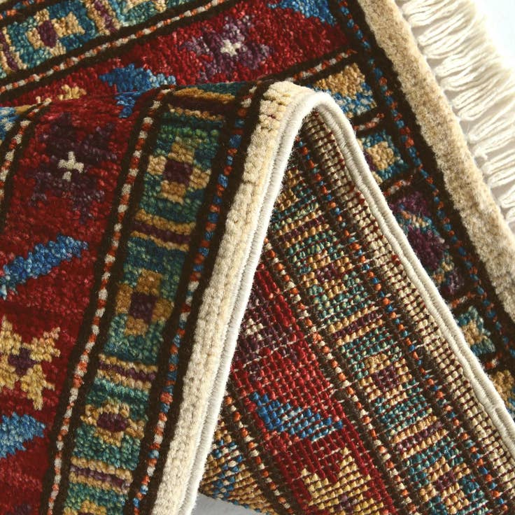 Detail image of 1' 4 x 2' 1 Hand Knotted Modern Ziegler Rug