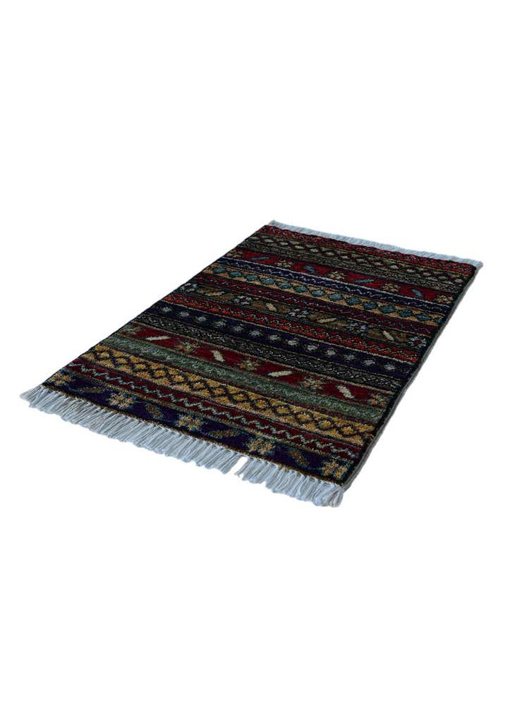 1' 5 x 2' Hand Knotted Modern Ziegler Rug