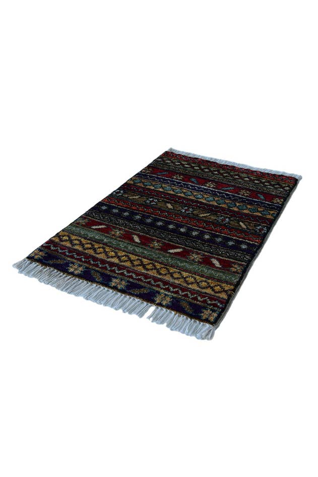 Detail image of 1' 5 x 2' Hand Knotted Modern Ziegler Rug