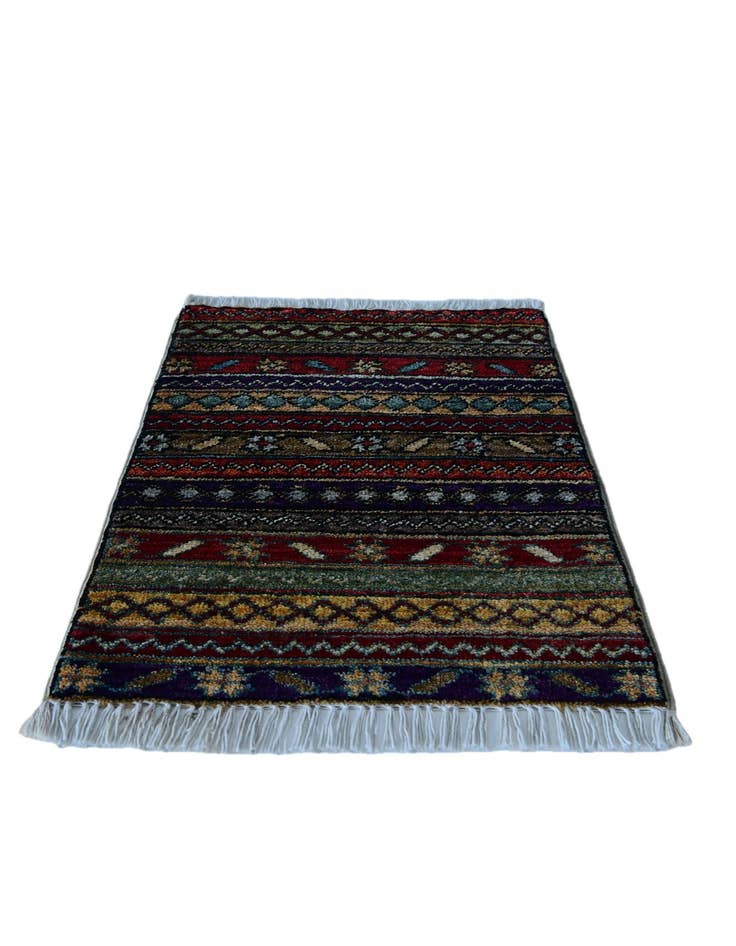 Detail image of 1' 5 x 2' Hand Knotted Modern Ziegler Rug