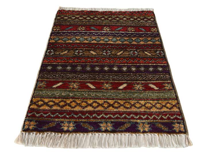 1' 5 x 2' Hand Knotted Modern Ziegler Rug