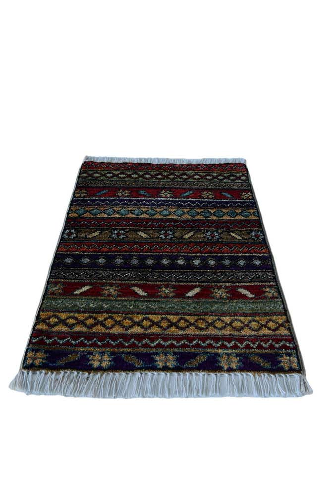 1' 5 x 2' Hand Knotted Modern Ziegler Rug