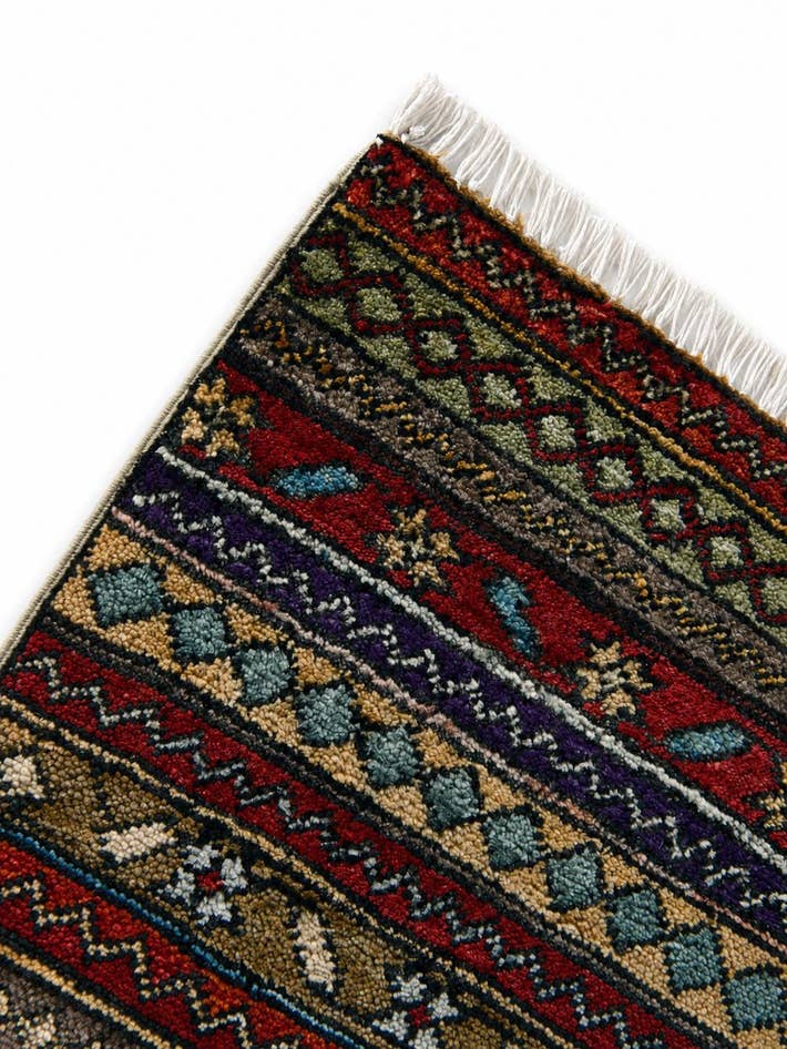Detail image of 1' 5 x 2' Hand Knotted Modern Ziegler Rug