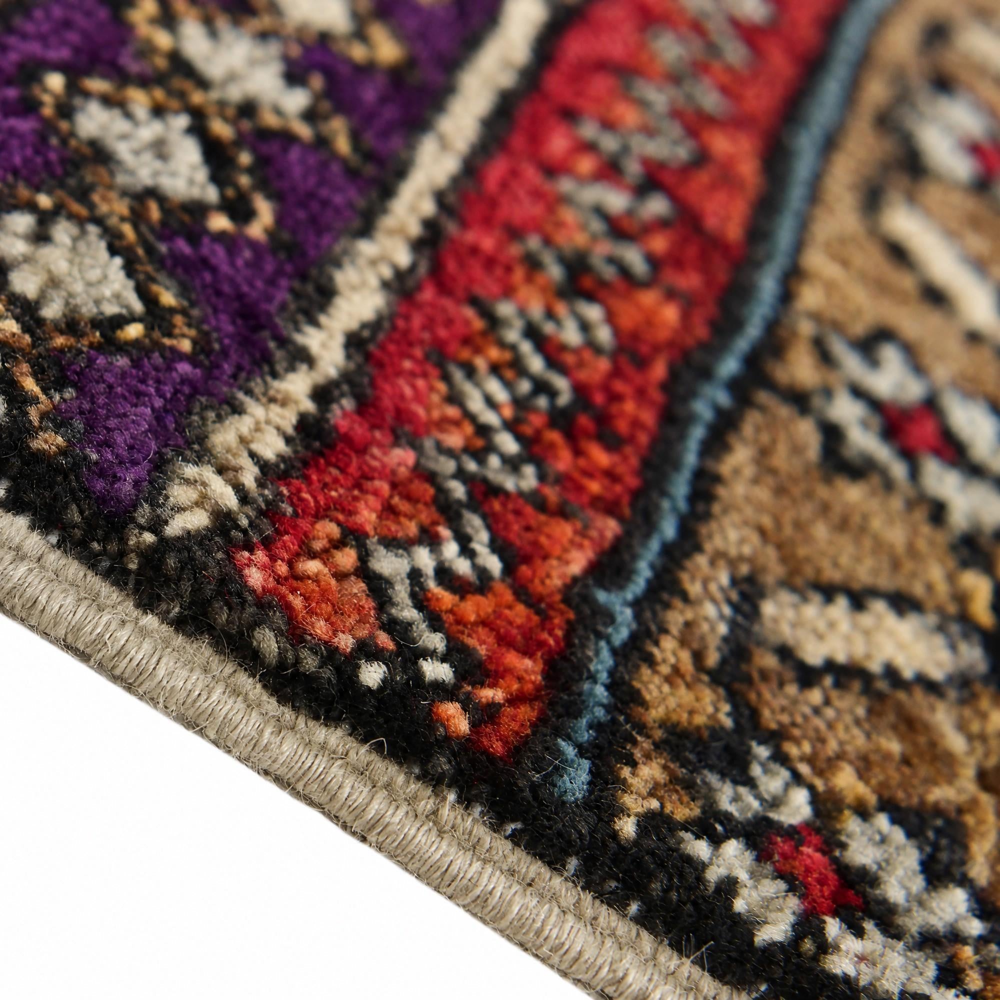45cm x 60cm Hand Knotted Modern Ziegler Rug