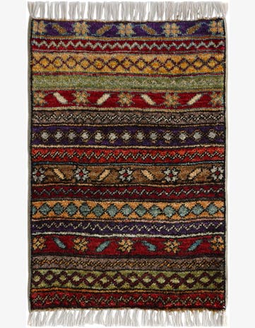 1' 5 x 2' Hand Knotted Modern Ziegler Rug