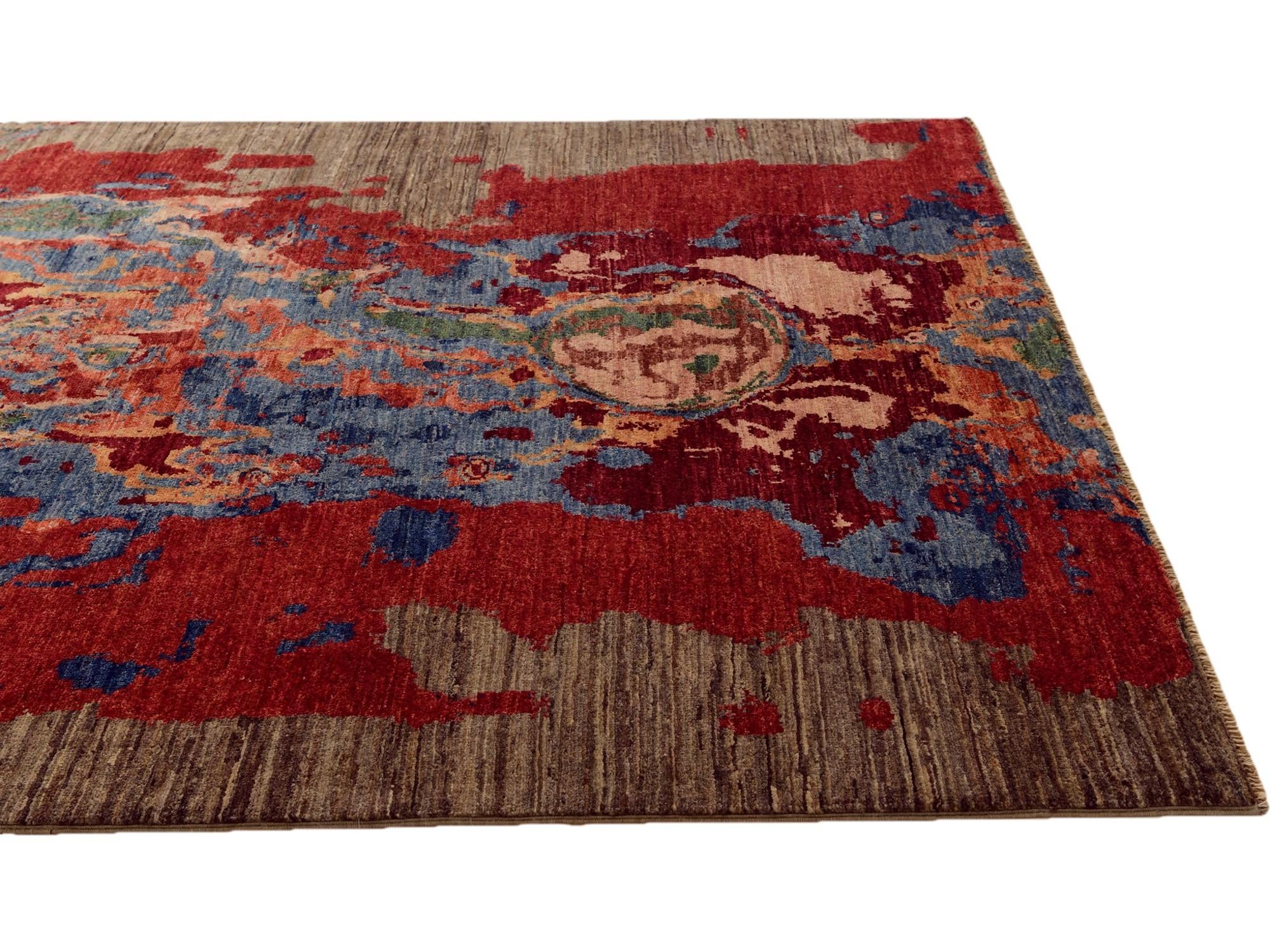 4' 11 x 6' 10 Hand Knotted Modern Ziegler Rug