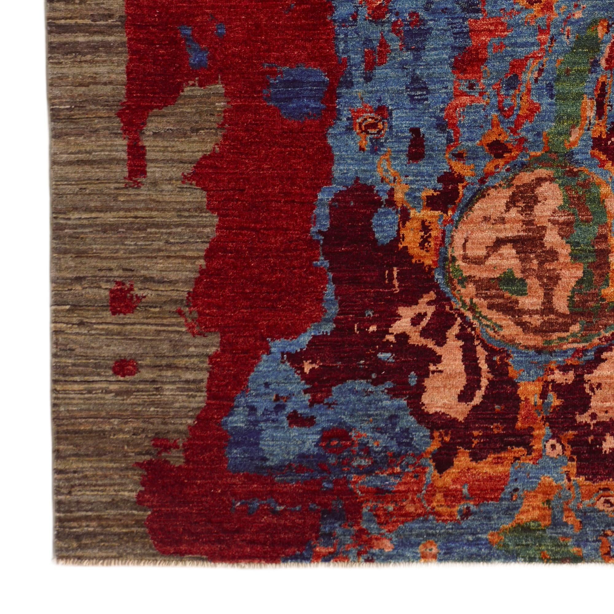 4' 11 x 6' 10 Hand Knotted Modern Ziegler Rug
