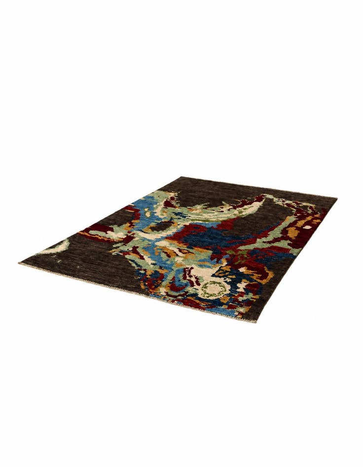 Detail image of 3' 5 x 4' 11 Hand Knotted Modern Ziegler Rug