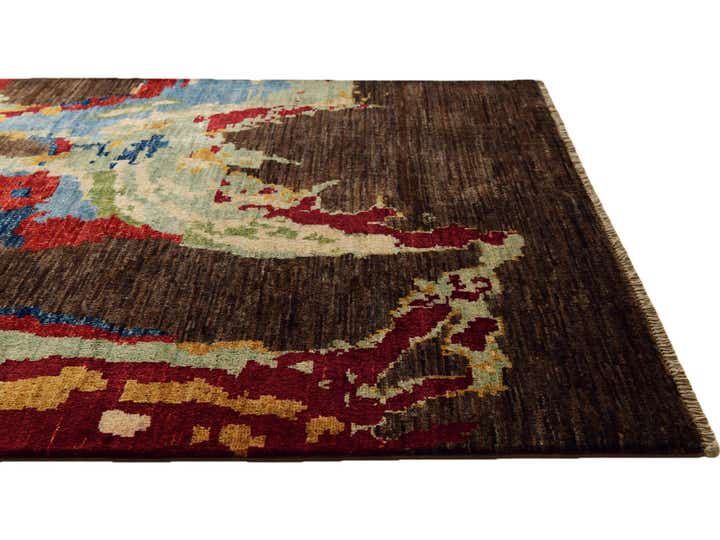 3' 5 x 4' 11 Hand Knotted Modern Ziegler Rug