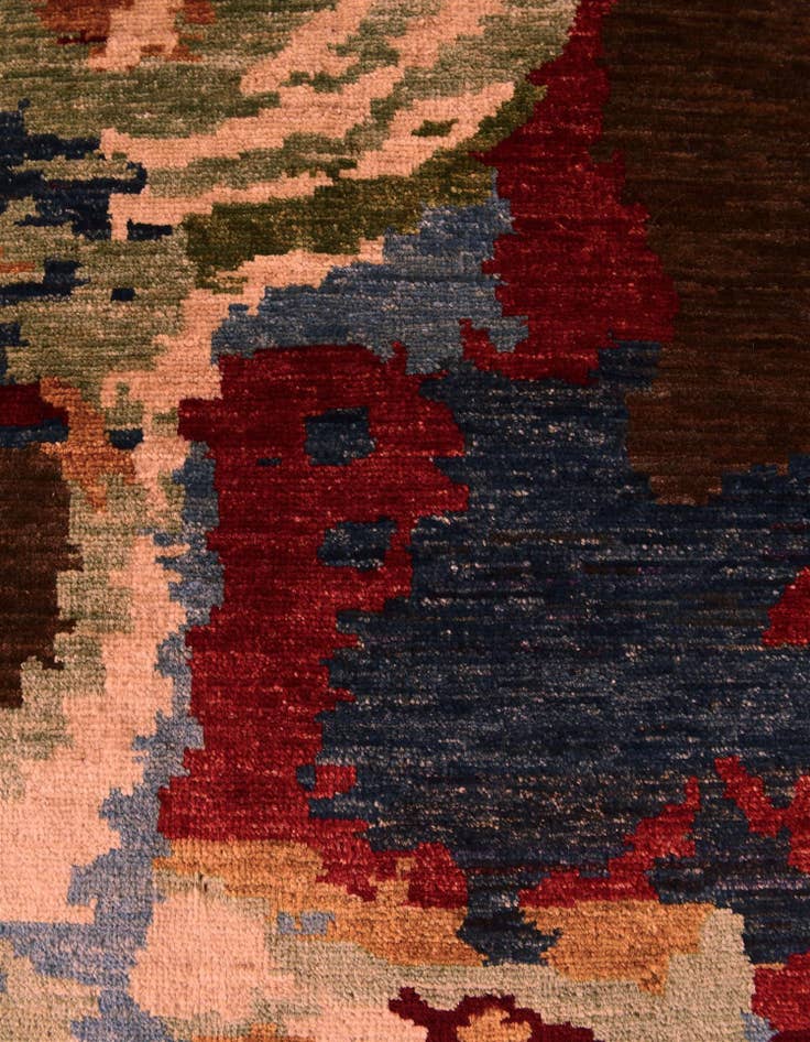 Detail image of 3' 5 x 4' 11 Hand Knotted Modern Ziegler Rug