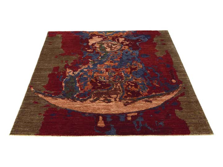 5' x 6' 5 Hand Knotted Modern Ziegler Rug