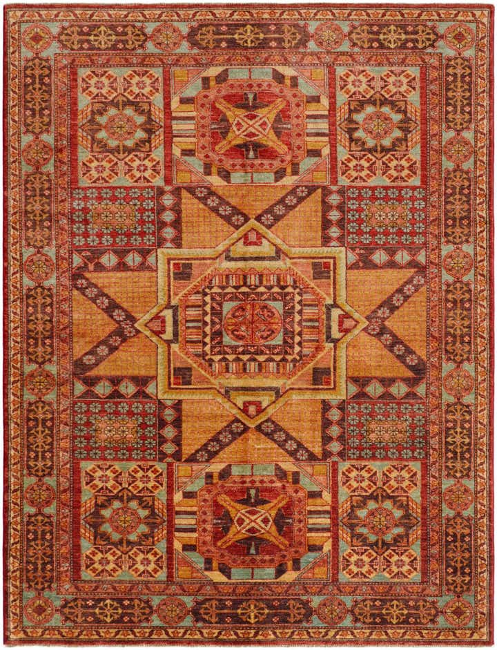 6' 2 x 8' Hand Knotted Modern Ziegler Rug