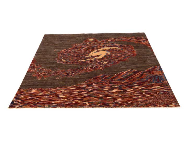 5' 3 x 6' 10 Hand Knotted Modern Ziegler Rug