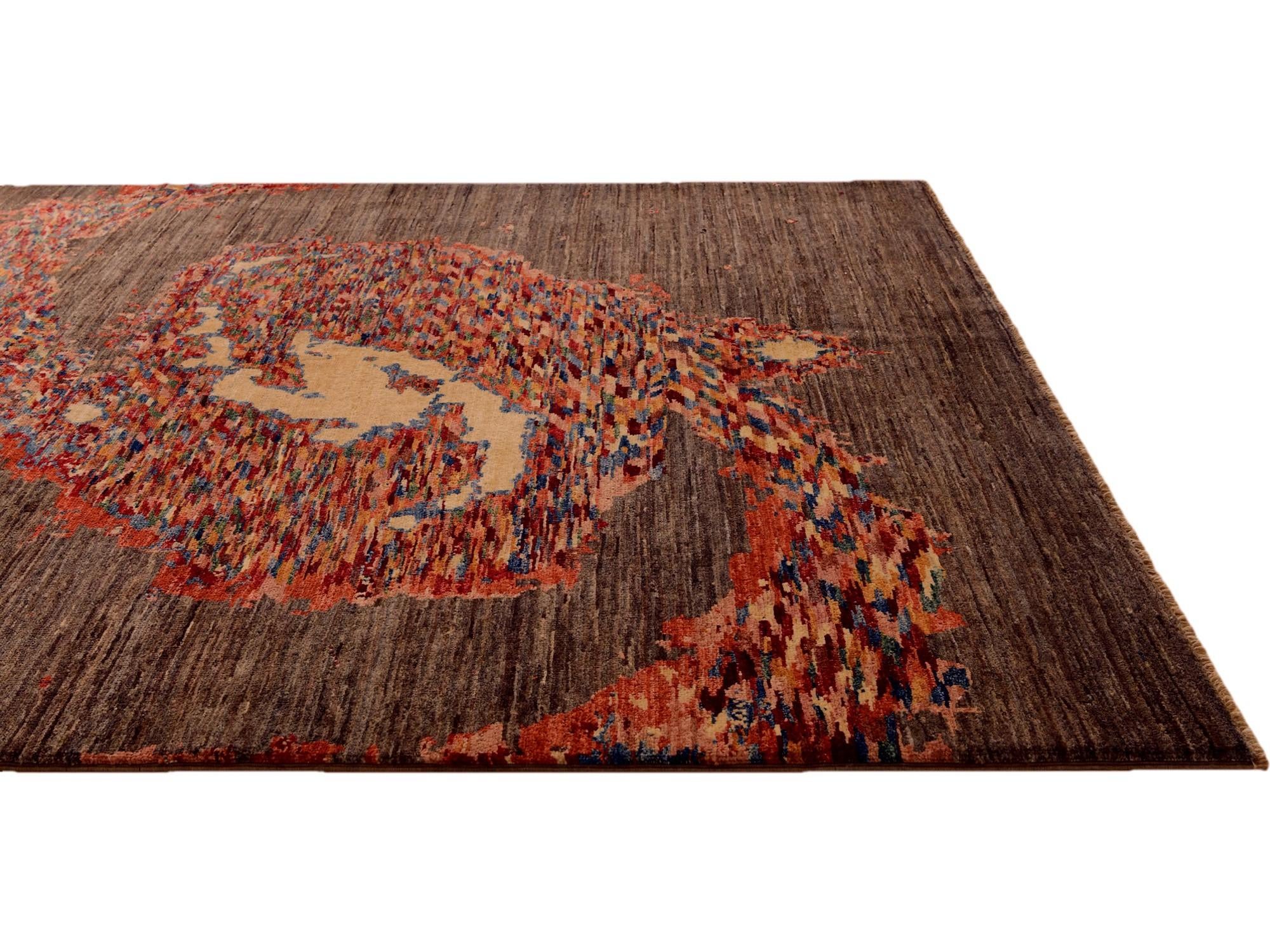 5' 3 x 6' 10 Hand Knotted Modern Ziegler Rug