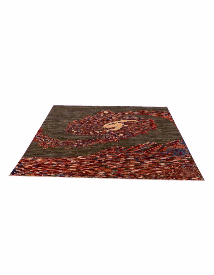 Detail image of 5' 3 x 6' 10 Hand Knotted Modern Ziegler Rug