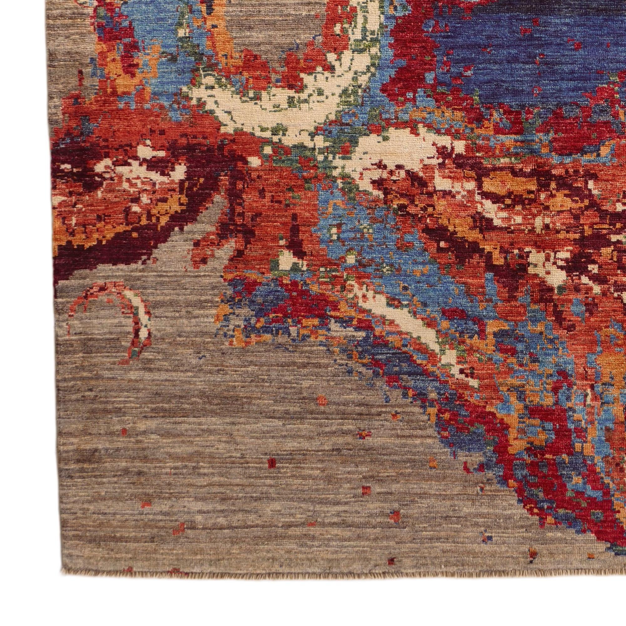 5' 1 x 6' 8 Hand Knotted Modern Ziegler Rug