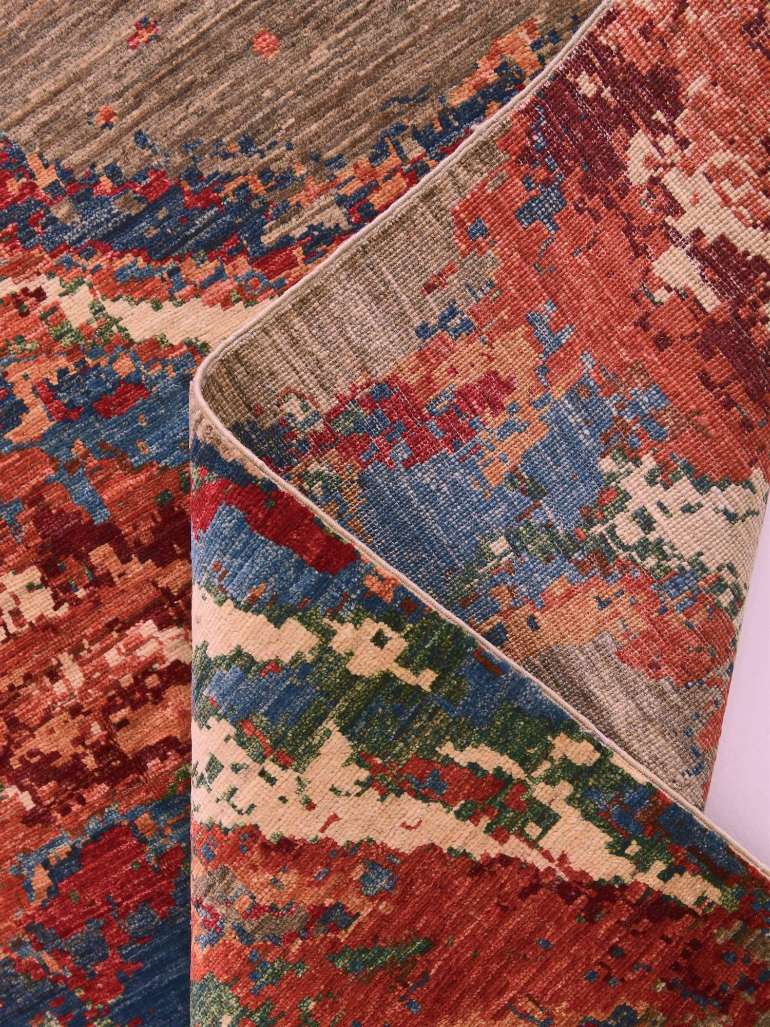 155cm x 205cm Hand Knotted Modern Ziegler Rug