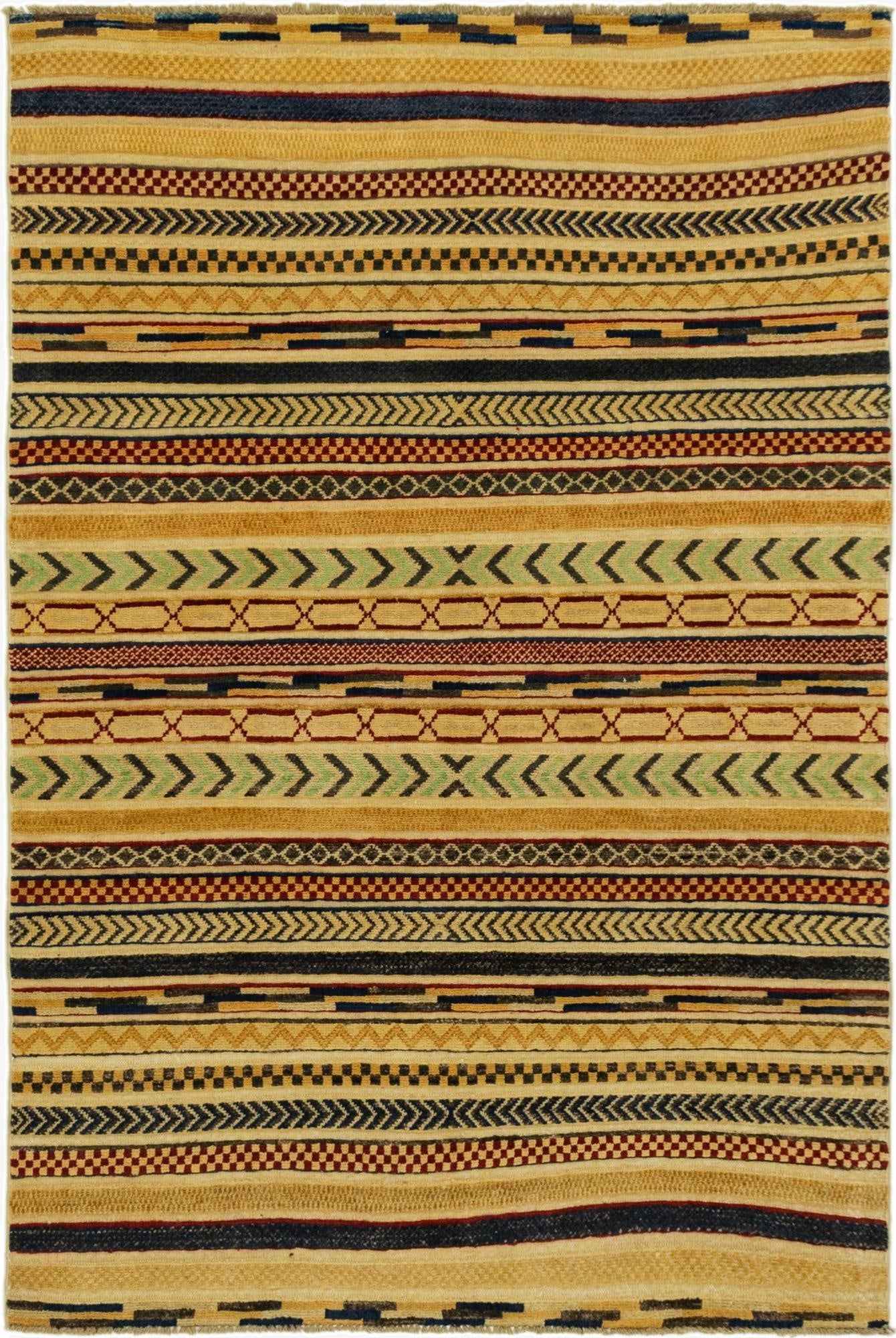 4' x 6'  Hand Knotted Modern Ziegler Rug