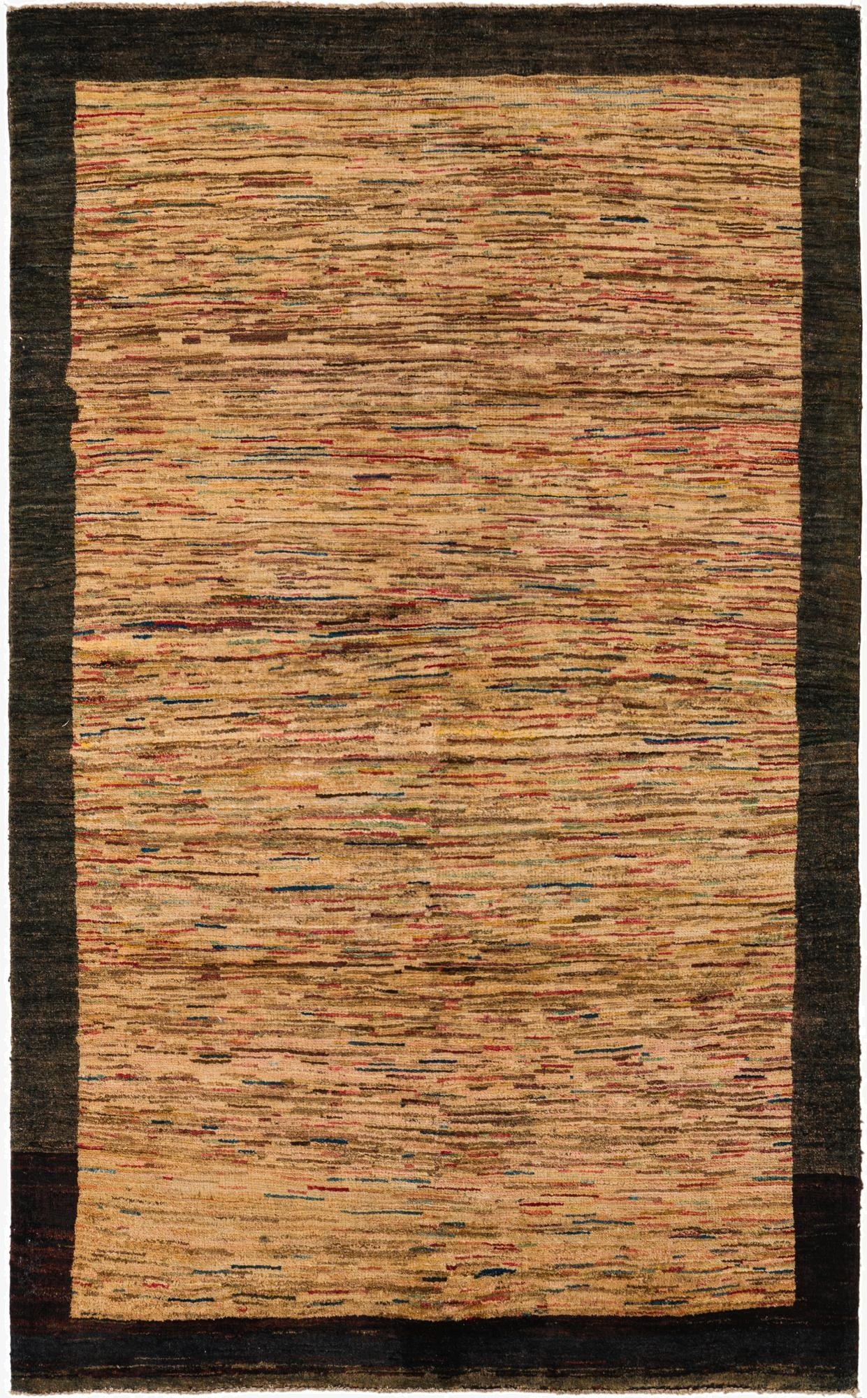 3' 9 x 6' 6  Hand Knotted Modern Ziegler Rug