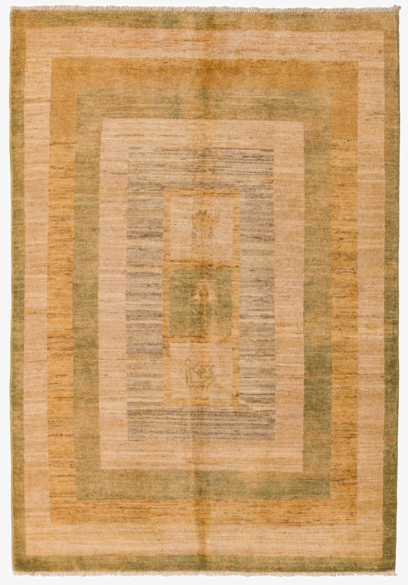 4' x 6'  Hand Knotted Modern Ziegler Rug