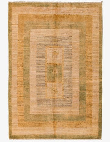 4' x 6' Hand Knotted Modern Ziegler Rug