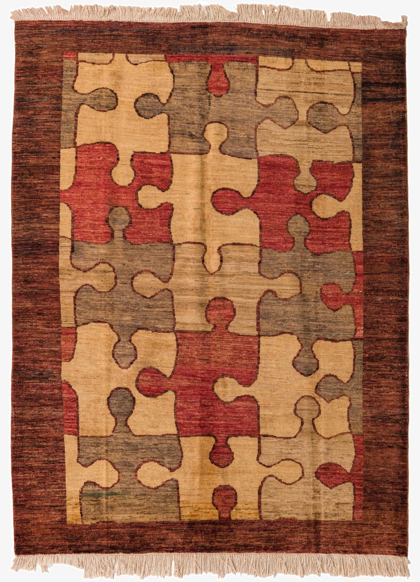 5' 6 x 7' 3  Hand Knotted Modern Ziegler Rug