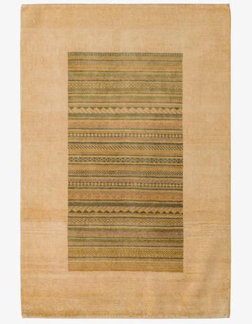 4' 2 x 6' 2 Hand Knotted Modern Ziegler Rug