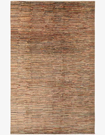 6' 3 x 9' 9 Hand Knotted Modern Ziegler Wool Rug