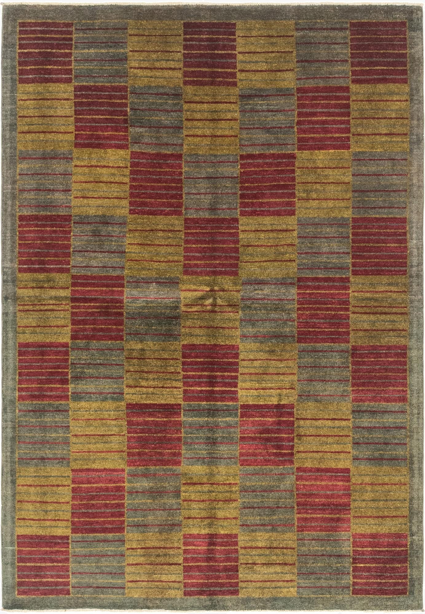 5' 6 x 8'  Hand Knotted Modern Ziegler Rug