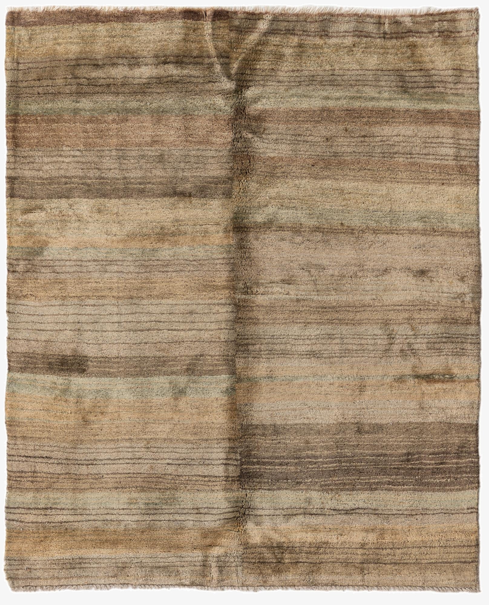 4' x 5'  Hand Knotted Modern Ziegler Wool Rug