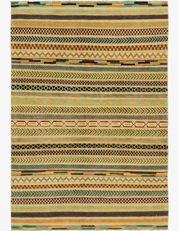 3' 11 x 5' 10 Hand Knotted Modern Ziegler Rug