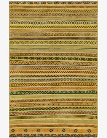 3' 10 x 6' 1 Hand Knotted Modern Ziegler Rug