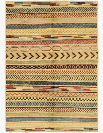 2' 9 x 3' 11 Hand Knotted Modern Ziegler Rug