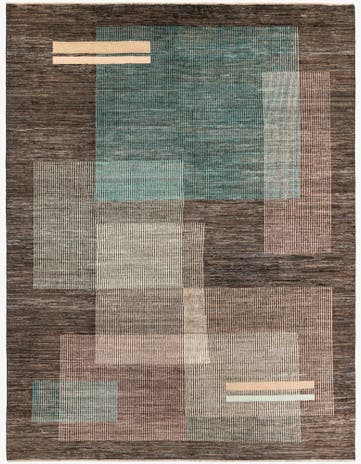 7' 3 x 9' 10 Hand Knotted Modern Ziegler Rug