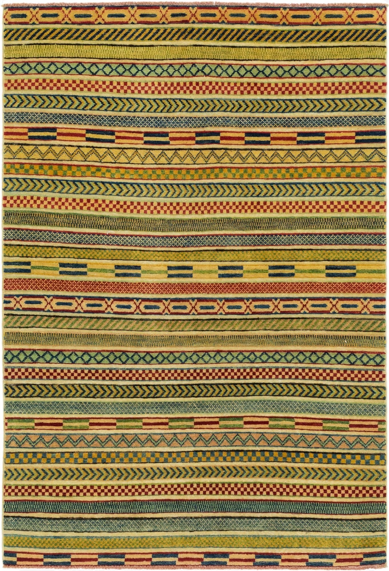 4' x 6'  Hand Knotted Modern Ziegler Rug