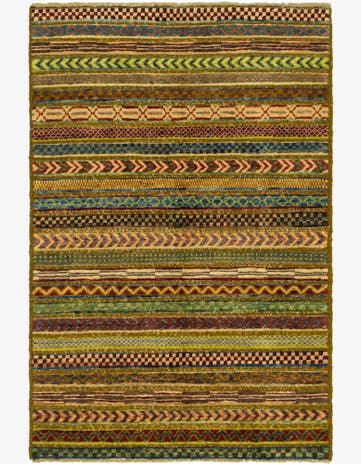 2' 8 x 4' 2 Hand Knotted Modern Ziegler Rug