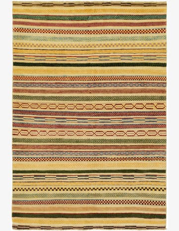 3' 11 x 5' 11 Hand Knotted Modern Ziegler Rug