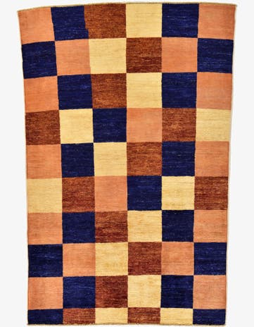 3' 11 x 5' 9 Hand Knotted Modern Ziegler Oriental Rug