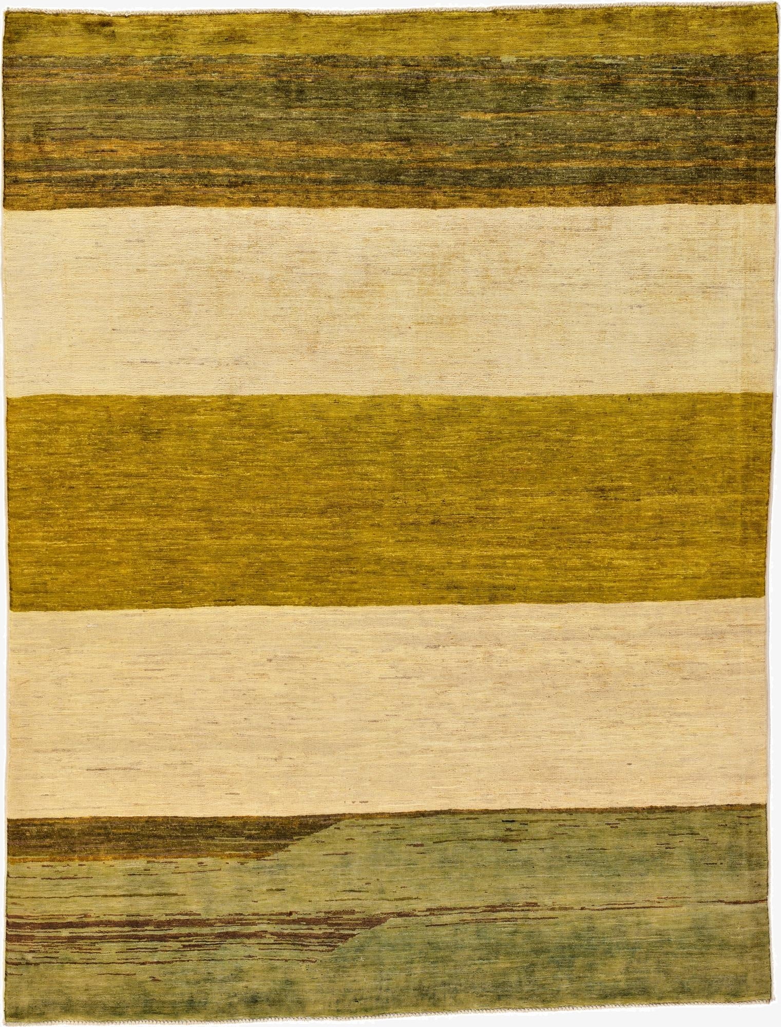 4' 11 x 6' 5  Hand Knotted Modern Ziegler Oriental Rug