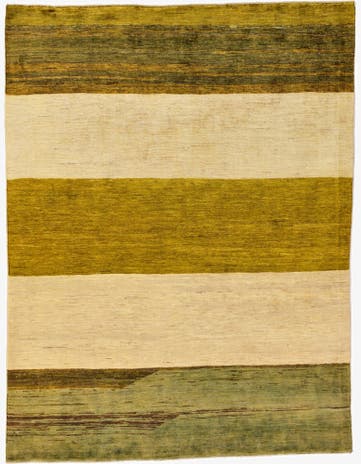 4' 11 x 6' 5 Hand Knotted Modern Ziegler Oriental Rug