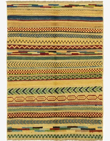 2' 9 x 4' Hand Knotted Modern Ziegler Rug