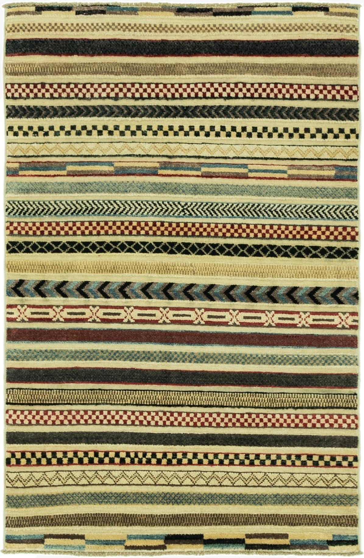 3' 1 x 4' 10  Hand Knotted Modern Ziegler Rug