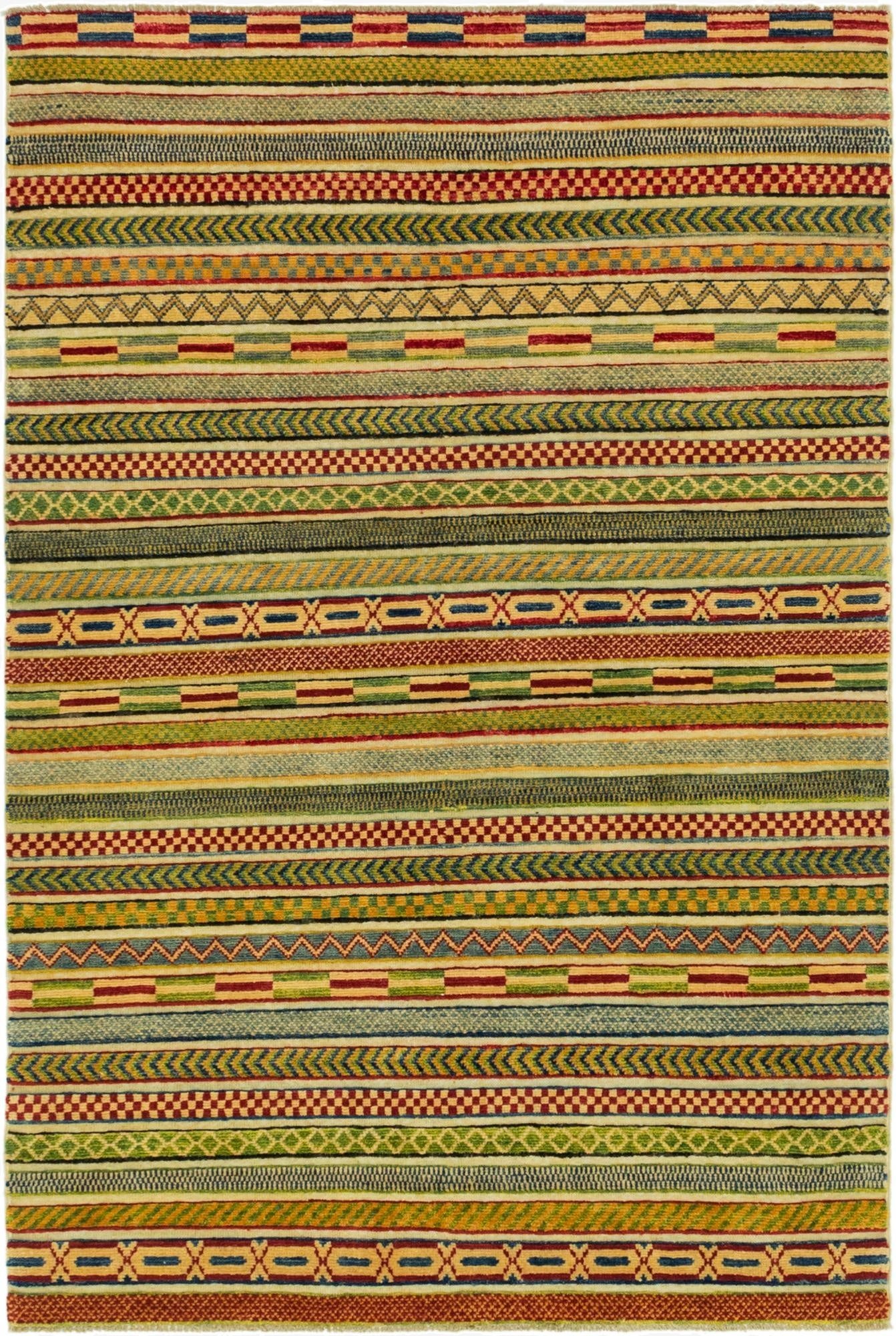 3' 10 x 5' 10  Hand Knotted Modern Ziegler Rug