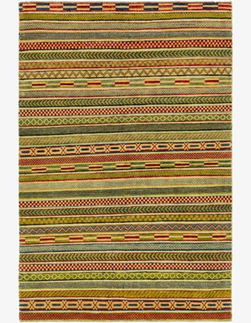 3' 10 x 5' 10 Hand Knotted Modern Ziegler Rug